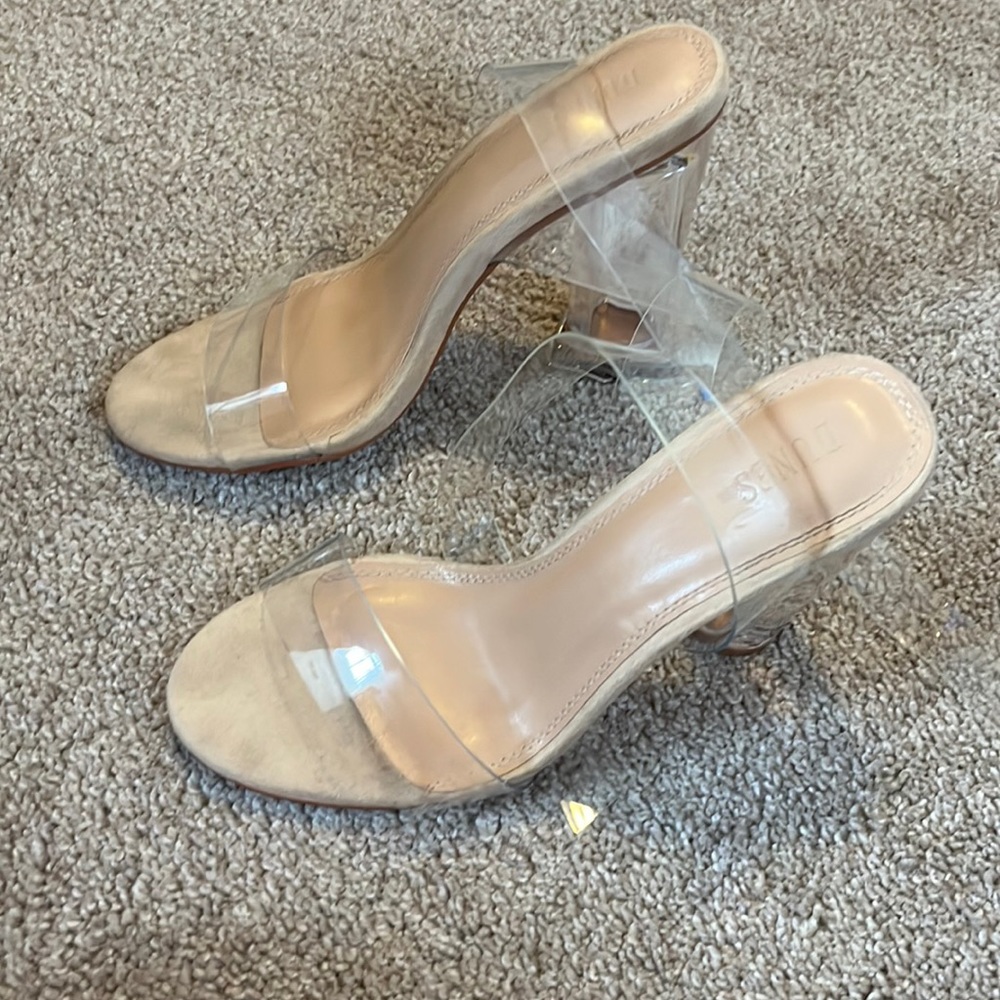 Clear heels